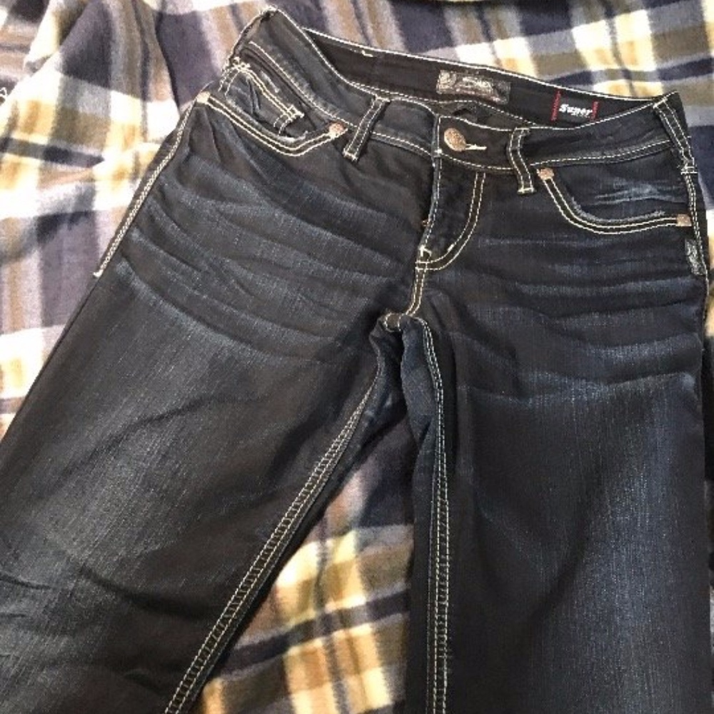 Silver Suki Super Stretch Mid Slim Boot Cut